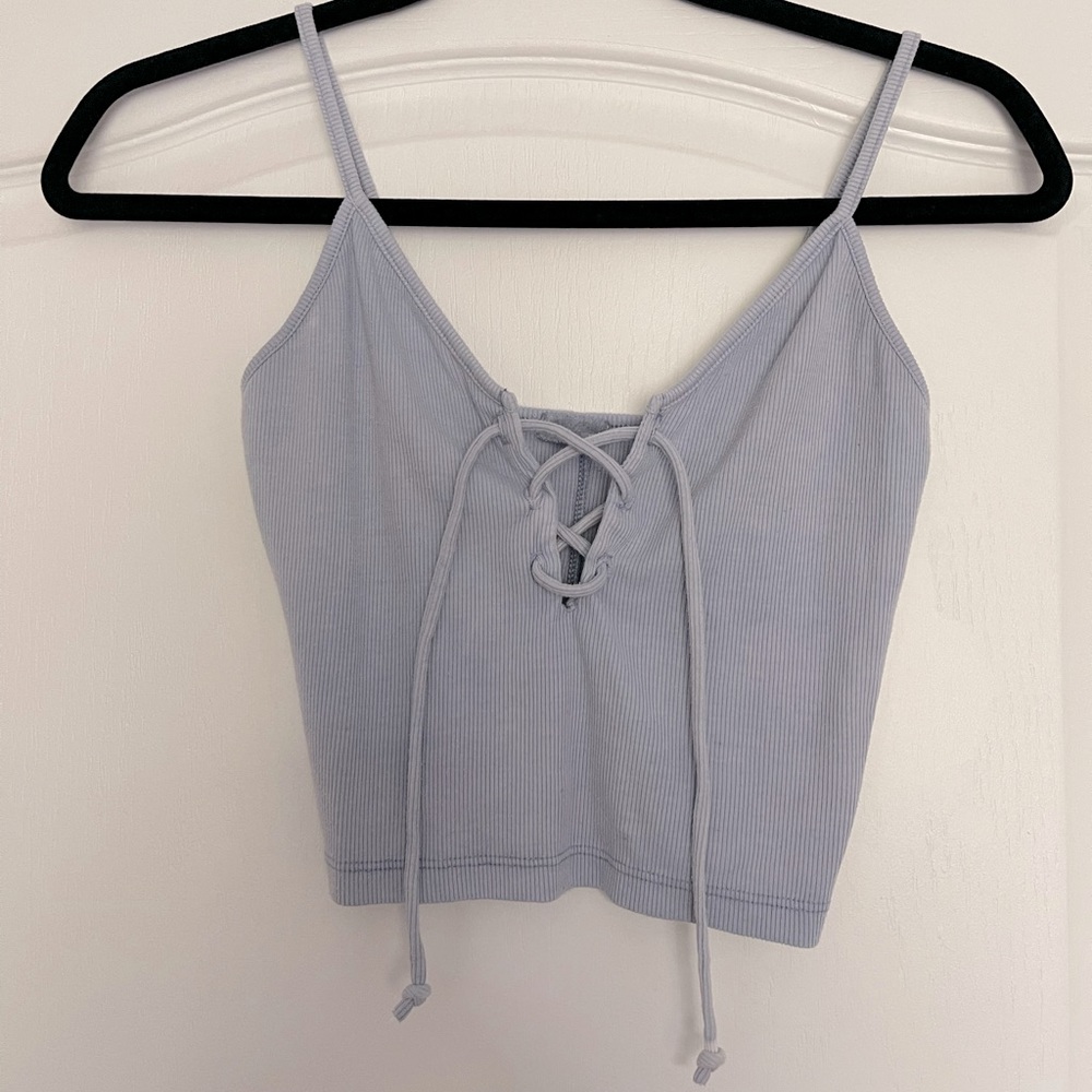Brandy Melville Lace Up Crop Tank